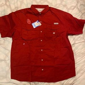 Men’s XL University of Oklahoma (OU) Columbia Performance Fishing Gear